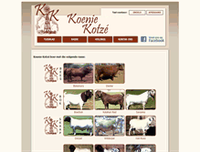 Tablet Screenshot of koeniekotze.co.za